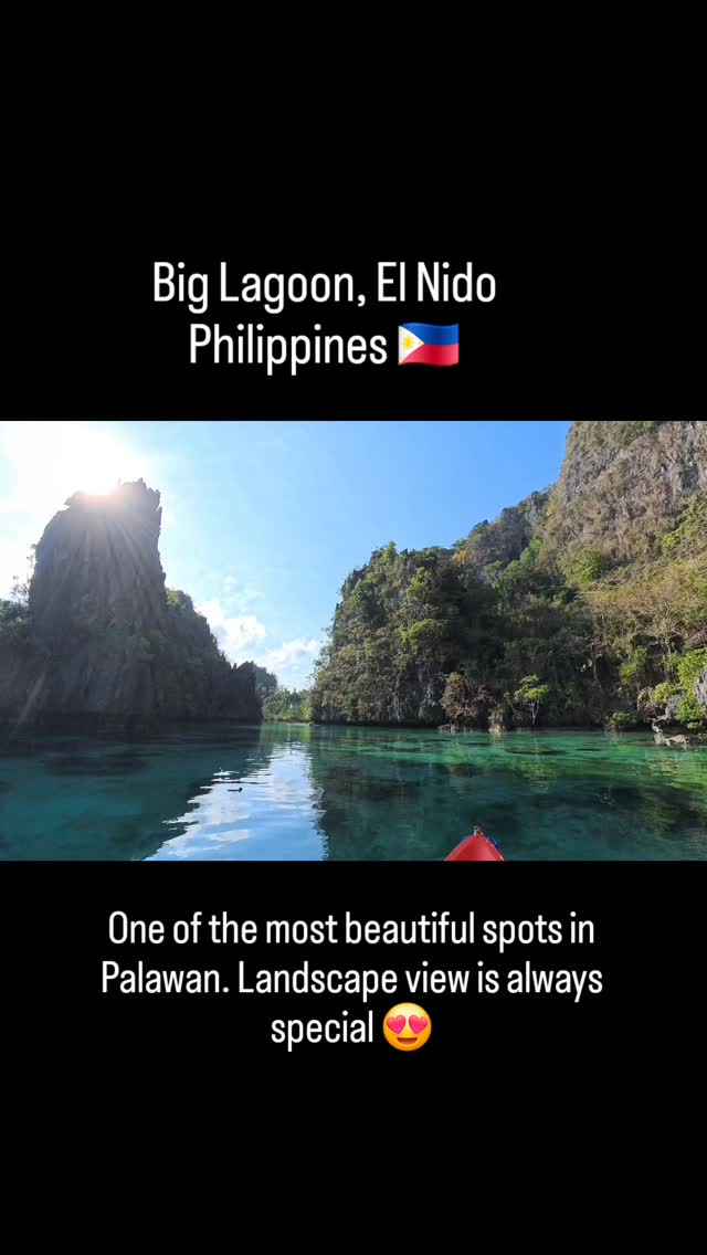 #Kayaking in the famous #biglagoon in #elnido #phillipines. Paradise for #naturelovers